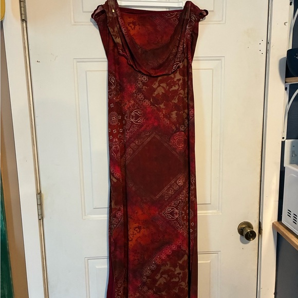 Cider Red and Orange Maxi Dress - Picture 2 of 2